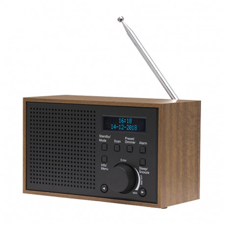Denver DAB-46DARK GREY radio Internet Analog & digital Black, Brown