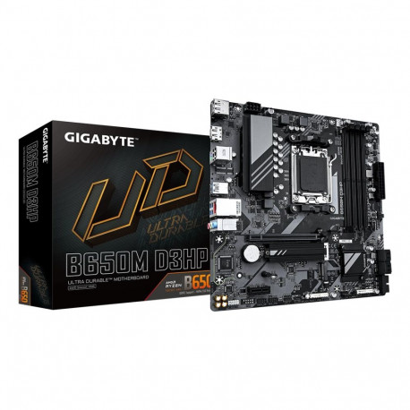 GIGABYTE B650M D3HP Motherboard - AMD Ryzen 9000 Series CPUs, 5+2+2 Phases VRM, up to 7600MHz DDR5 (