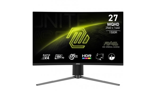 MSI MAG 27CQ6PF computer monitor 68.6 cm (27") 2560 x 1440 pixels Wide Quad HD LCD Black