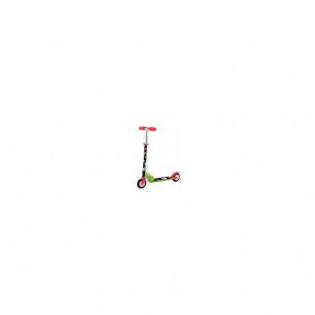 Laste roller 12" reguleeritava T-BARiga "COSMOS", roheline|punane