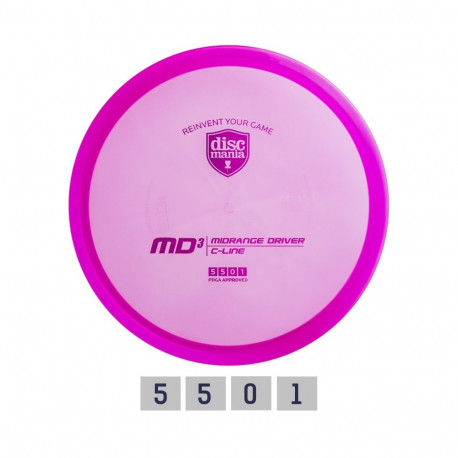 Discgolf DISCMANIA Midrange Driver C-LINE MD3 Purple 5/5/0/1