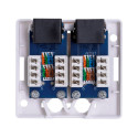 Outlet Box - Lanberg Ou6 8-port Rj-45 Outlet Box White