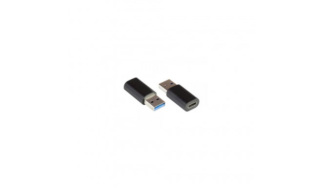 Alcasa USB-AD300 cable gender changer USB 3.0 / USB 3.1 (Gen. 1) A USB C Black