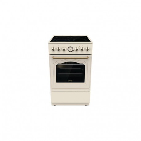 Gorenje GECS5B70CLI cooker Freestanding cooker Electric Ceramic Ivory