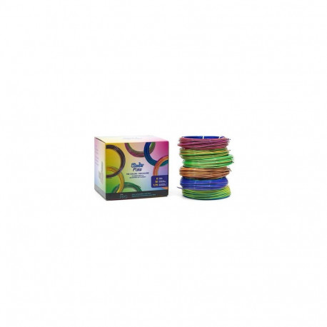 3Doodler FLOW-TRIFILLS 3D printing material Polylactic acid (PLA) Black, Blue, Copper, Gold, Green,