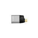 LogiLink USB 3.2 Gen2 Type-C adapter, C/M to HDMI-A+USB-C, 4K, PD, alu, black/grey