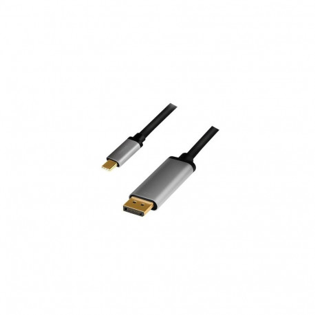 LogiLink CUA0100 cable gender changer DisplayPort USB 3.2 Gen1 Type-C Black, Grey
