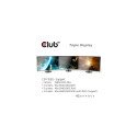 CLUB3D USB Type C 3.2 Gen 1 Multi Stream Transport (MST)Hub DisplayPort1.4 Triple Monitor