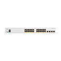 Cisco Catalyst 1200-24P-4X Smart Switch, 24 Port GE, PoE, 4x10GE SFP+, Limited Lifetime Protection (