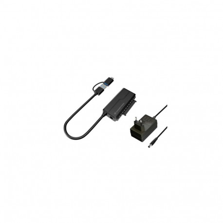 Conceptronic ABBY21B USB 3.0 SATA Adapter with Power Adapter, 2.5"/3.5" SATA HDD/SSD, 2-in