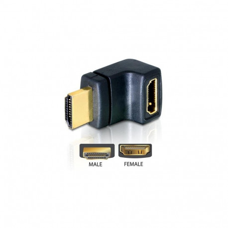 DeLOCK HDMI Stecker > HDMI Buchse 90° oben HDMI 1.3 Black