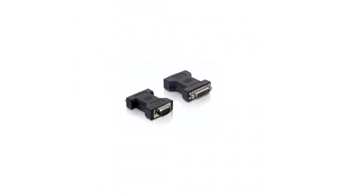 DeLOCK 65017 cable gender changer DVI-I VGA 15-pin M Black