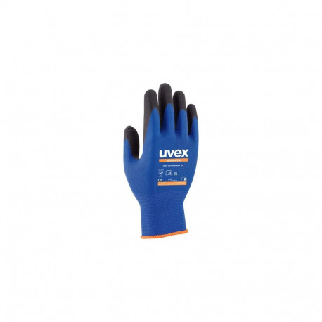 Uvex 6002710 protective handwear Workshop gloves Anthracite, Blue Elastane, Polyamide 1 pc(s)