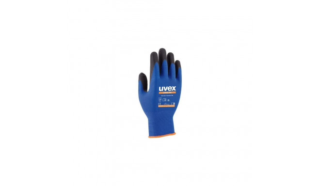 Uvex 6002710 protective handwear Workshop gloves Anthracite, Blue Elastane, Polyamide 1 pc(s)