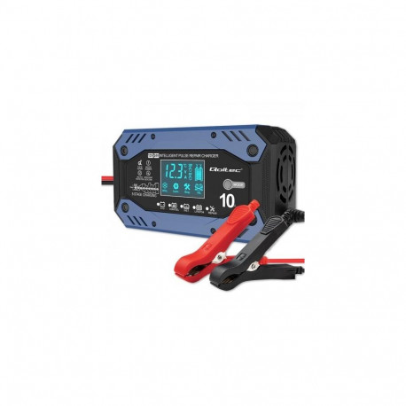 Qoltec 52482 vehicle battery charger 12/24 V Black, Blue
