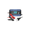 Qoltec 52482 vehicle battery charger 12/24 V Black, Blue