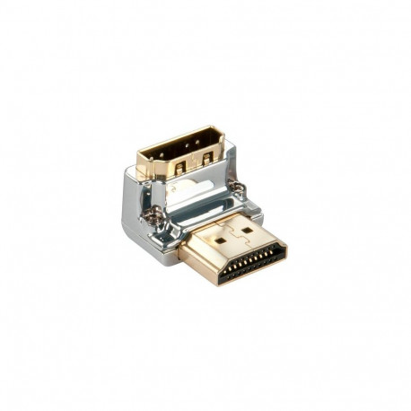Lindy CROMO HDMI Male to HDMI Female 90 Degree Right Angle Adapter - Down