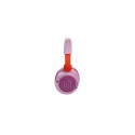 JBL JR460NC Bluetooth Wireless On-Ear Headphones for Kids with Noise Cancellation, Pink EU