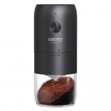 Camry Cordless USB Electric Coffee Grinder | CR 4302 | 25 W | Coffee beans capacity 25-30 g | Black