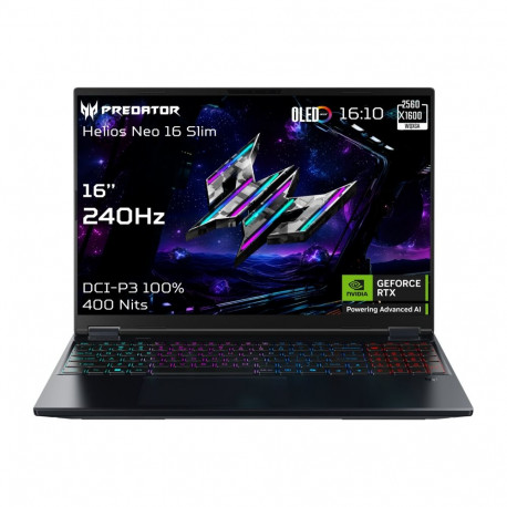 Acer sülearvuti Predator Helios Neo 16S AI PHN16S-71-96S5 16", OLED, WQXGA, 240Hz, Intel Core Ultra 