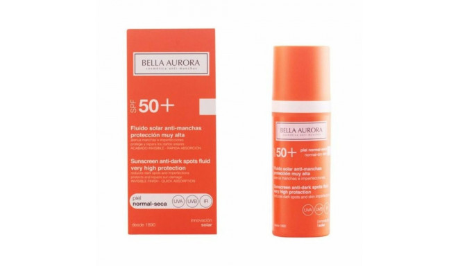 Anti-Brown Spot jumeühtlustamise päikeselosjoon Spf +50 Bella Aurora 2526108 SPF 50+ 50 ml