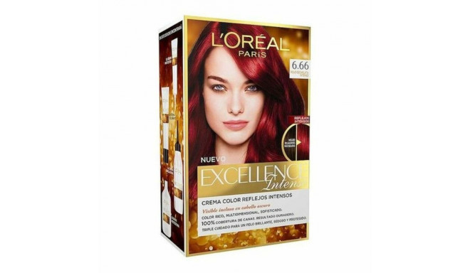 Permanent Dye Excellence Intense L'Oreal Make Up Excellence Intense Intense Scarlet Red (1 Unit)