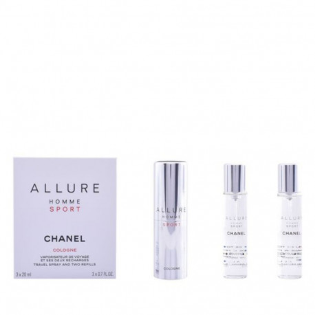 Men's Perfume Allure Homme Sport Cologne Chanel 3145891233001 EDC (3 pcs) Allure Homme Sport Cologne