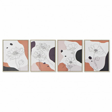 Kangas DKD Home Decor polüstüreen Kangas 40 x 2,5 x 50 cm (4 Tükid, osad)