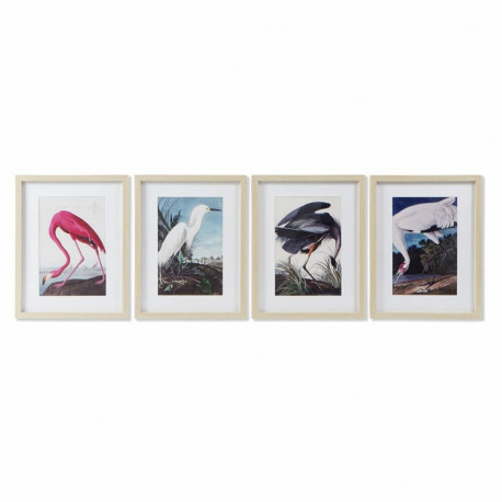 Maal DKD Home Decor Ptak Idamaine (35 x 2 x 45 cm) (4 Ühikut)