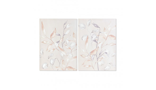 Maal DKD Home Decor Taime leht (2 Ühikut) (50 x 3 x 70 cm)