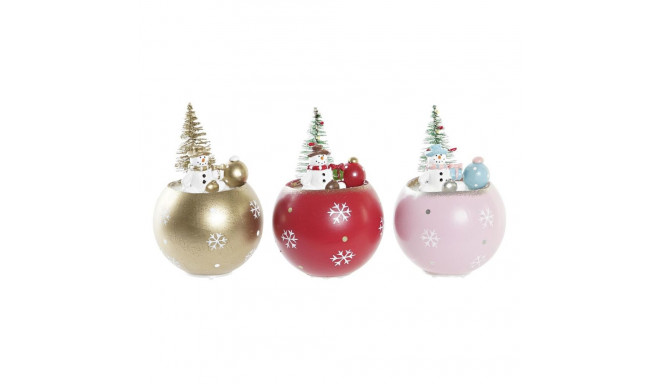 Christmas bauble DKD Home Decor MDF (8 x 8 x 11 cm) (3) (3 Units)