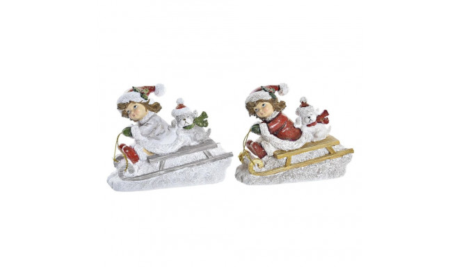Jõuluehe DKD Home Decor Vaik (13 x 6 x 10,5 cm) (2 Ühikut)
