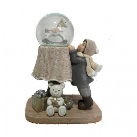Jõuluehe DKD Home Decor Vaik (12,5 x 9,5 x 16 cm) (2 Ühikut)