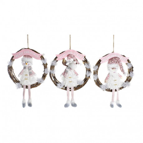 Christmas bauble DKD Home Decor Rattan (37 x 10 x 38 cm) (3 Units)