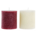 Candle DKD Home Decor Christmas (9 x 9 x 10 cm) (2 Units)