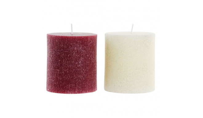 Candle DKD Home Decor Christmas (9 x 9 x 10 cm) (2 Units)