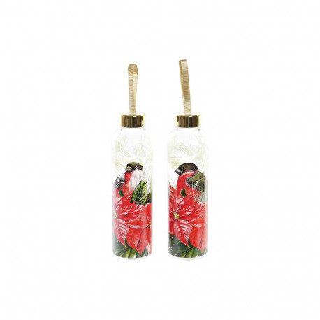 Bottle DKD Home Decor Bird Crystal PVC (550 ml) (2 Units)