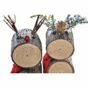 Dekoratiivkuju DKD Home Decor Jõulud Läige Põhjapõder Kask (10 x 9 x 23 cm) (2 Ühikut)