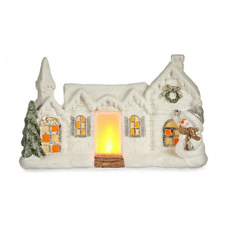 Dekoratiivkuju Krist+ TG1909308 TG1909308 Valge Maja Jõulud 13 x 26,5 x 43 cm LED Kerge