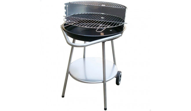 Söegrill Ratastega Aktive Emailitud metall 51 x 82 x 51 cm Must