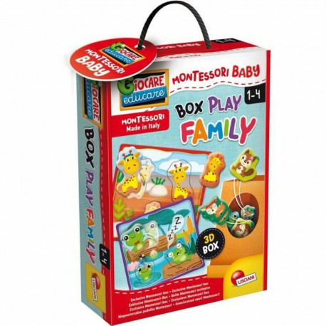 Hariv mäng kolm ühes Lisciani Giochi Play Family Mitmevärviline (18 Tükid, osad)