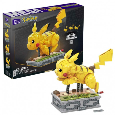 Ehituskomplekt Pokémon Mega Construx - Motion Pikachu 1095 Tükid, osad