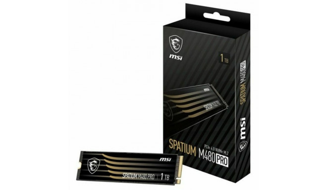 Kõvaketas MSI SPATIUM M480 PRO PCIE 4.0 NVME M.2 1TB 1 TB SSD