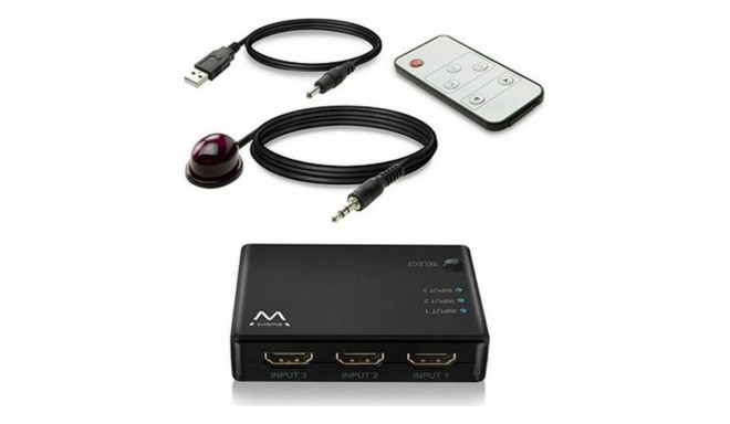 AV Adapter/Converter Ewent EW3730 HDMI 4K Black