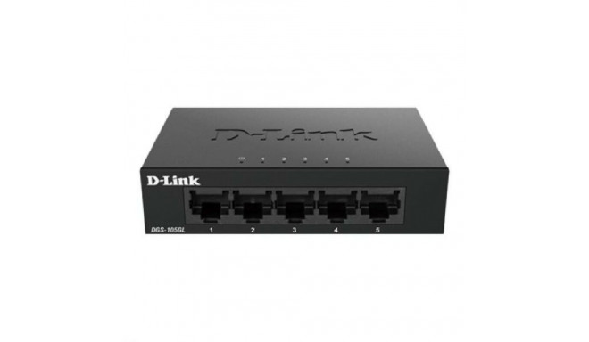 Lauaarvuti Võrgulüliti D-Link DGS-105GL/E Must