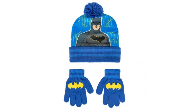 Hat & Gloves Batman Blue
