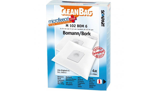 Replacement Bag for Vacuum Cleaner Scanpart M 102 BOM 6 BOMANN BORK 4UD