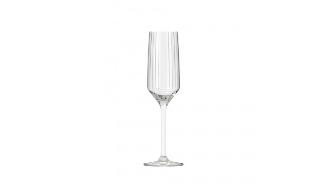 Champagne glass Inde Carre optics 6 Pieces