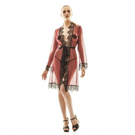 Lace Underwear Set Anaïs Black Red L/XL