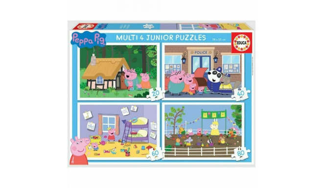 4 Pusle Komplekt Peppa Pig 80 Tükid, osad